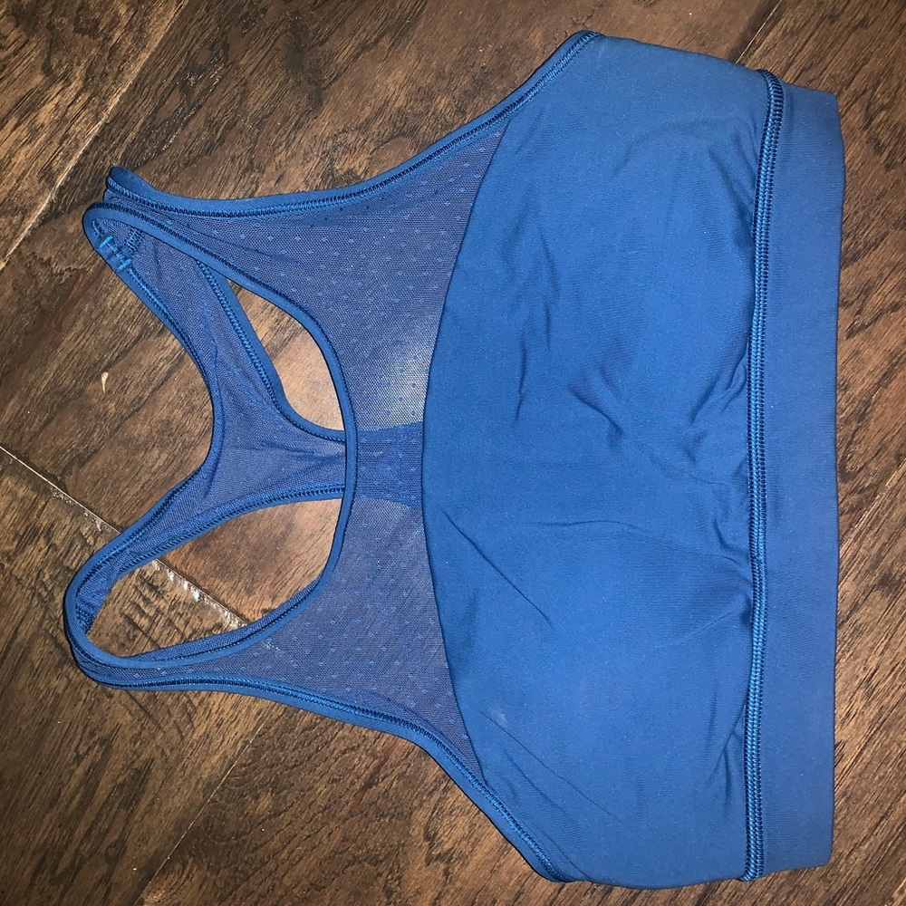 Lululemon blue high neck sports bra